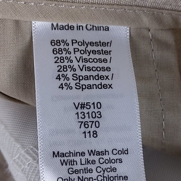 Coldwater Creek Natural Fit Women's Khaki, Tan Dress Pants Size 12 - Picture 10 of 10